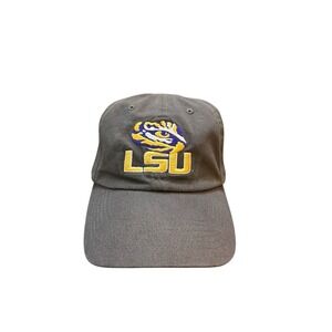 LSU Tigers Top of the World Headwear Eye of the Tiger Gray Strapback